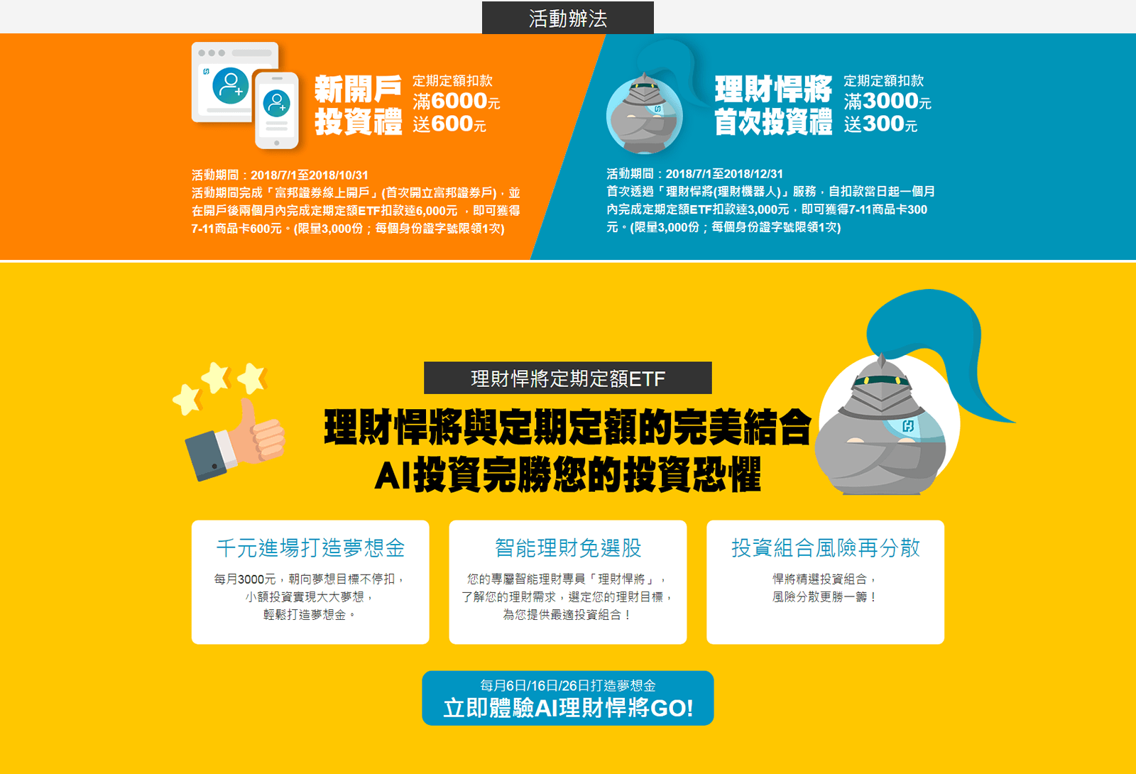 富邦證券活動_理財悍將送好禮